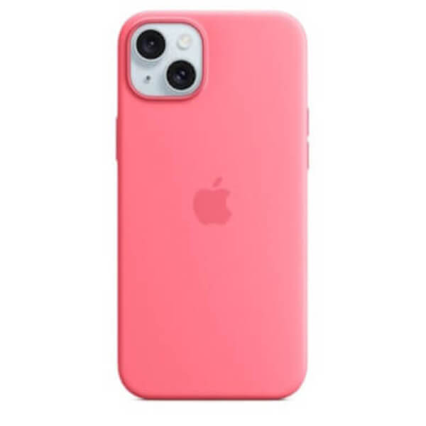 Custodia in Silicone per iPhone 15 Plus con MagSafe - Rosa