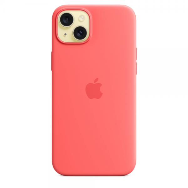 Custodia in Silicone per iPhone 15 Plus con MagSafe - Guava