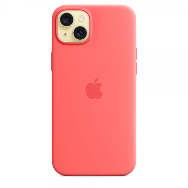 IPHONE 15 PLUS SILICONE CASE WITH MAGSAFE - GUAVA