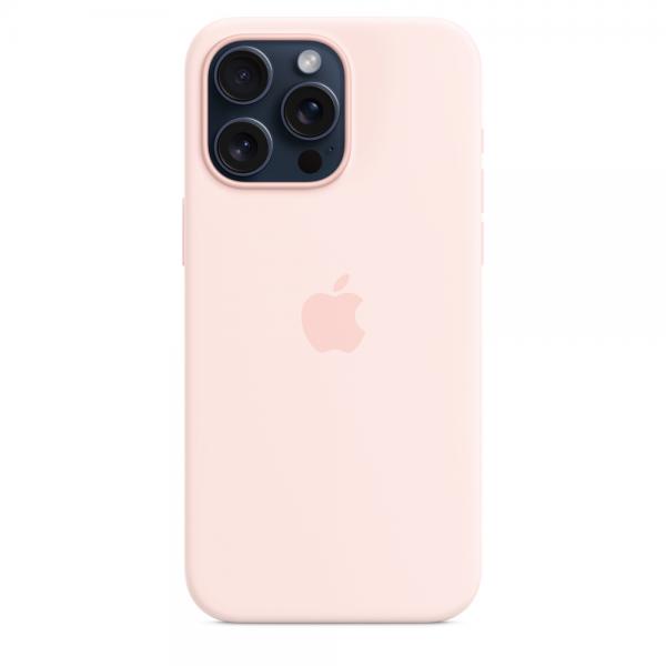 IPHONE 15 PRO MAX SILICONE CASE WITH MAGSAFE - LIGHT PINK