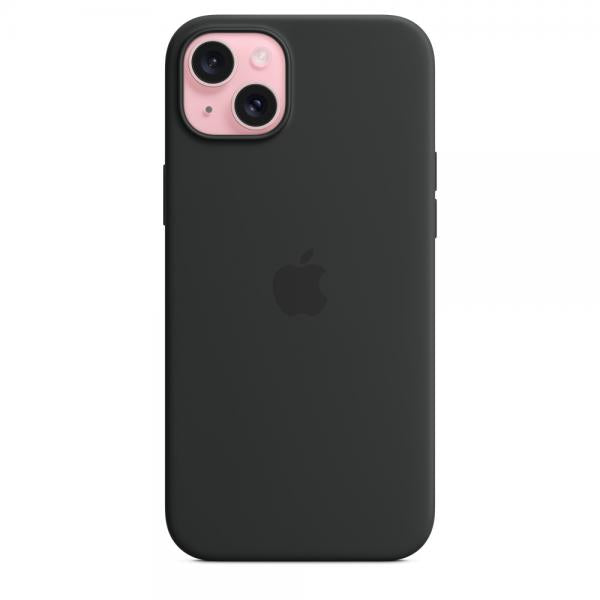 Custodia in Silicone per iPhone 15 Plus con MagSafe - Nero
