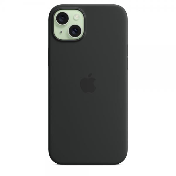Custodia in Silicone per iPhone 15 Plus con MagSafe - Nero