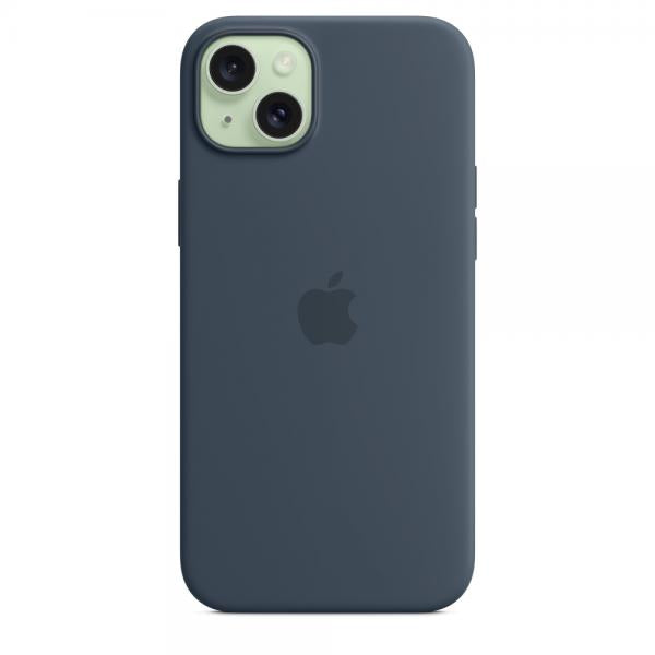 IPHONE 15 PLUS SILICONE CASE WITH MAGSAFE - STORM BLUE