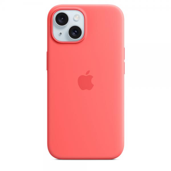 Custodia in Silicone per iPhone 15 con MagSafe - Guava