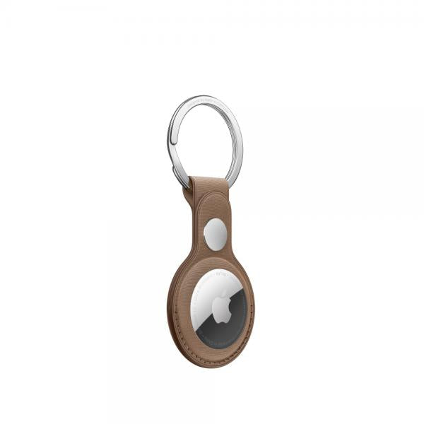 AIRTAG FINEWOVEN KEY RING - TAUPE