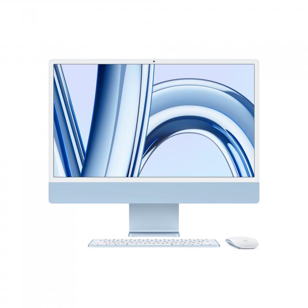 iMac 24" 256GB SSD - Apple M3 chip con 8-core CPU e 8-core GPU - Blu