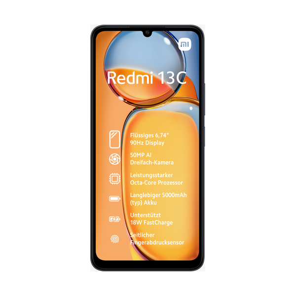 XIAOMI REDMI 13C 128GB 4GB RAM 5G DUAL SIM BLACK ITALY OEM