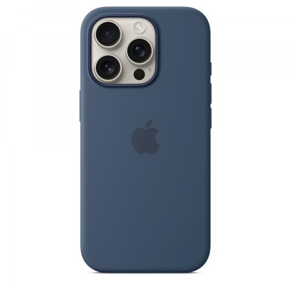 Custodia in Silicone per iPhone 16 Pro con MagSafe - Denim