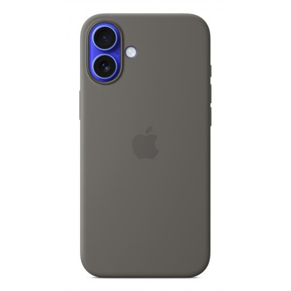 Custodia in Silicone per iPhone 16 Plus con MagSafe - Grigio Pietra