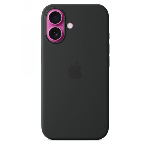 Custodia in Silicone per iPhone 16 con MagSafe - Nera