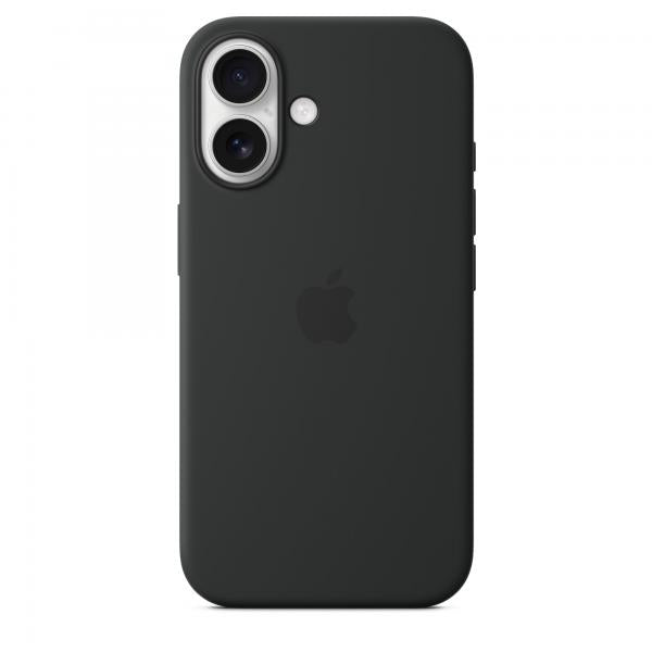 Custodia in Silicone per iPhone 16 con MagSafe - Nera