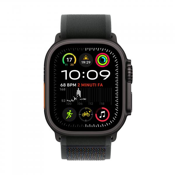 Apple Watch Ultra 2 GPS + Cellular 49mm Black Titanium Case with Black Trail Loop - M/L