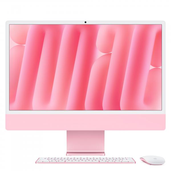 iMac 24" Retina 4.5K 512GB SSD \ 16GB RAM \ chip Apple M4 con CPU 10-core e GPU 10-core \\ Rosa