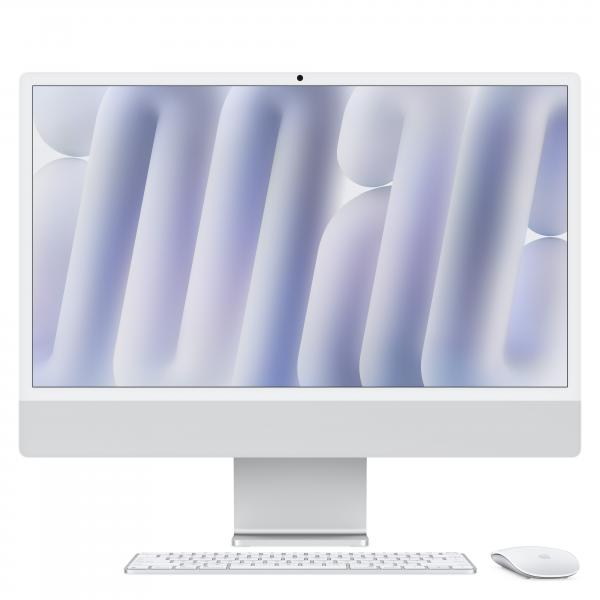iMac 24" Retina 4.5K con vetro Nano-texture 256GB SSD \ 16GB RAM \ chip Apple M4 con CPU 10-core e GPU 10-core\\ Argento
