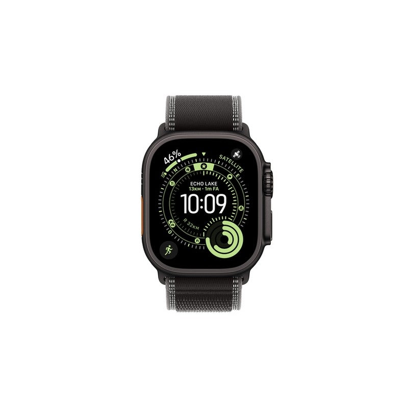 Apple Watch Ultra 3GPS + Cellular49mmBlack Titanium Case with Black/Charcoal Trail Loop - M/L