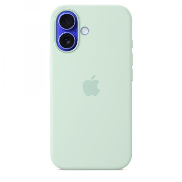 Custodia in Silicone per iPhone 16 con MagSafe - Aquamarine