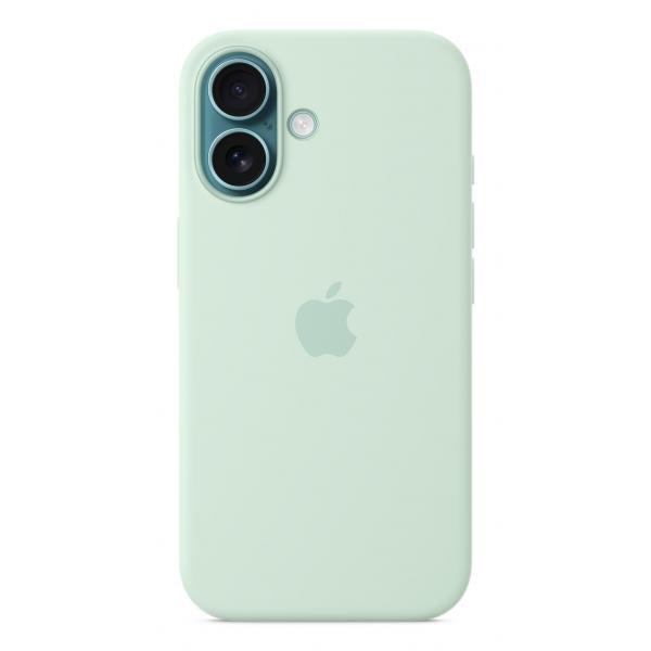 Custodia in Silicone per iPhone 16 con MagSafe - Aquamarine