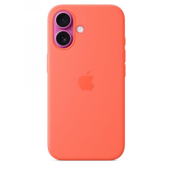 Custodia in Silicone per iPhone 16 con MagSafe - Mandarino