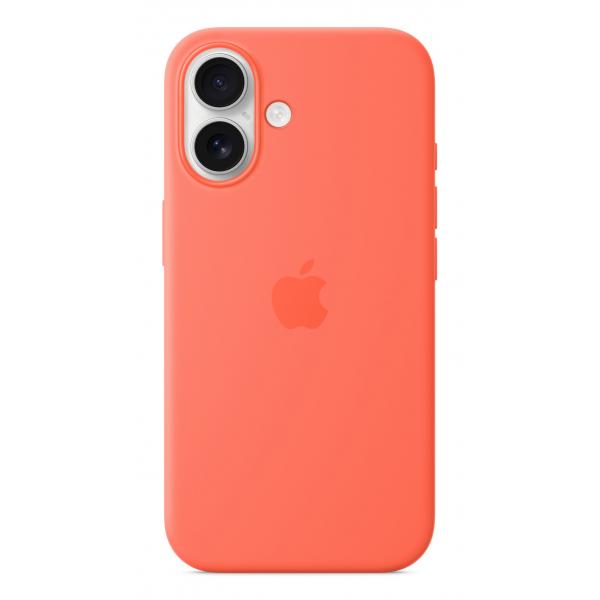 Custodia in Silicone per iPhone 16 con MagSafe - Mandarino