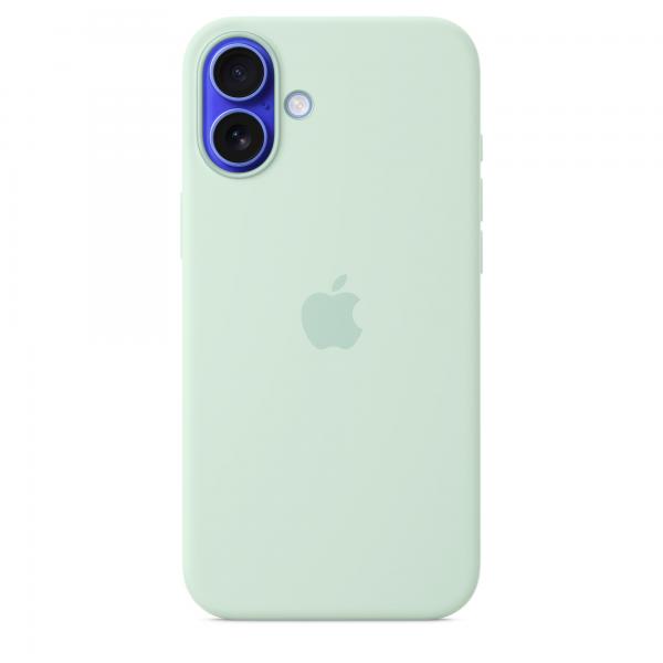 Custodia in Silicone per iPhone 16 Plus con MagSafe - Acquamarine