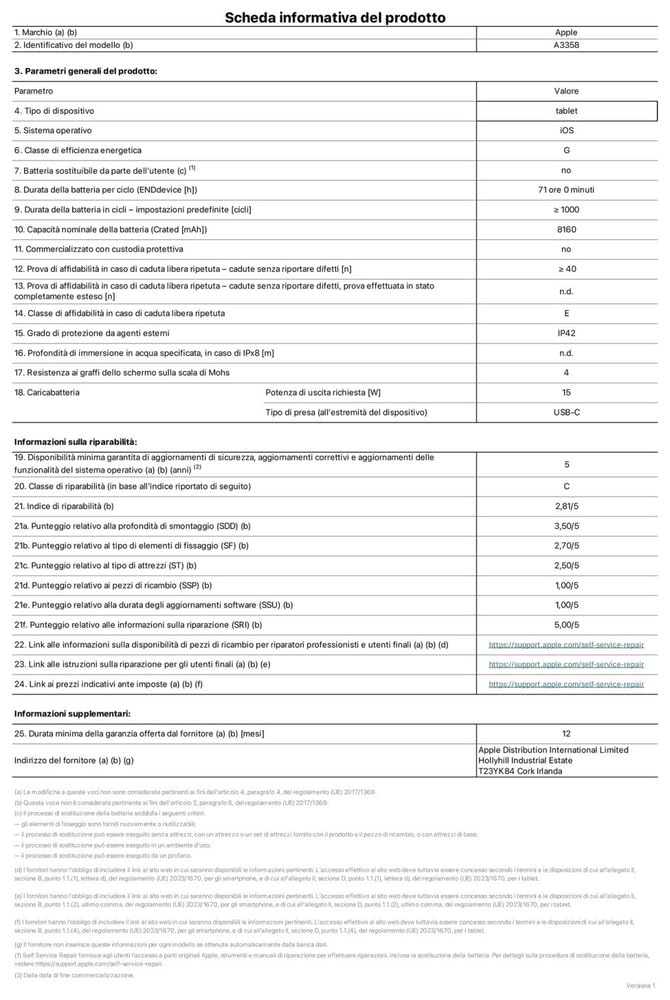 Apple iPad Pro 11'' (M5): Ultra Retina XDR, Vetro standard, 256 GB, Wi-Fi, fotocamere frontale e posteriore da 12MP, scanner LiDAR, un giorno di batteria – Argento