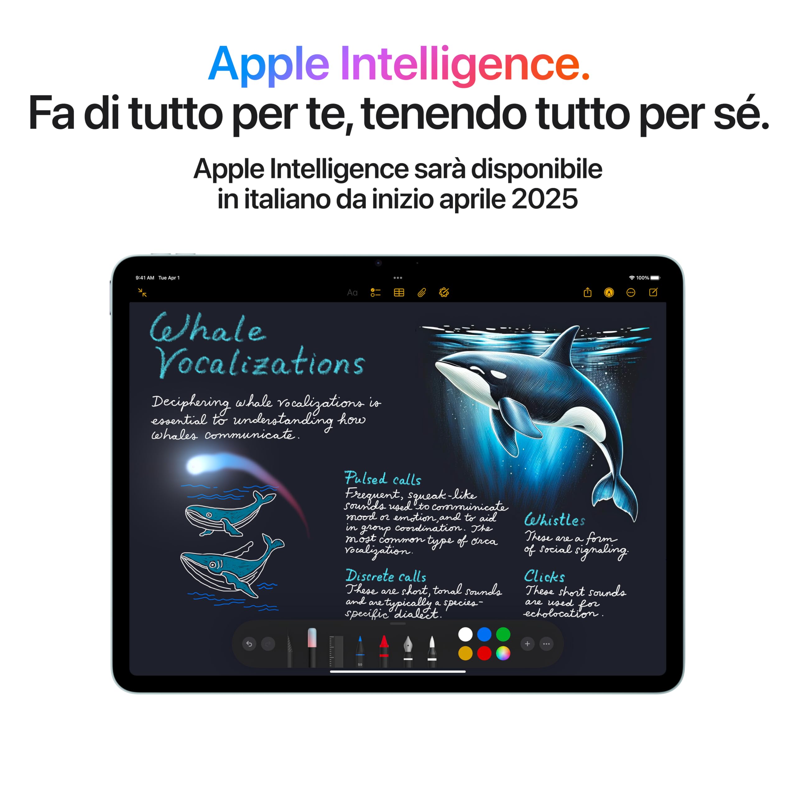 Apple iPad Air 13'' con chip M3: Apple Intelligence, 256 GB, fotocamera frontale e posteriore da 12MP, Wi-Fi 6E + reti cellulari 5G, Touch ID, un giorno intero di batteria — Galassia