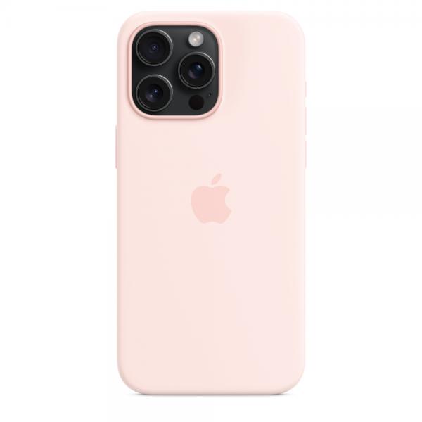 IPHONE 15 PRO MAX SILICONE CASE WITH MAGSAFE - LIGHT PINK