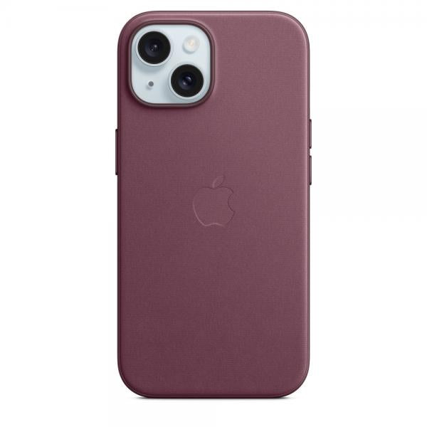 Custodia in Tessuto Finewoven per iPhone 15 con MagSafe - Bordeaux