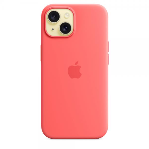 Custodia in Silicone per iPhone 15 con MagSafe - Guava