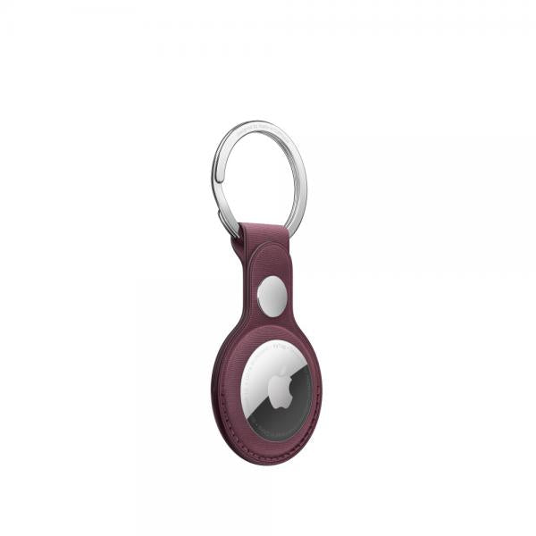 AirTag Firewoven Key Ring \\ Mulberry