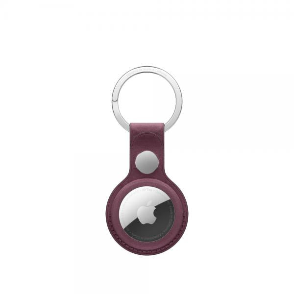 AirTag Firewoven Key Ring \\ Mulberry