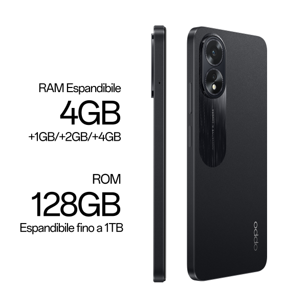 OPPO A18 128GB 4GB RAM GLOWING BLACK EU
