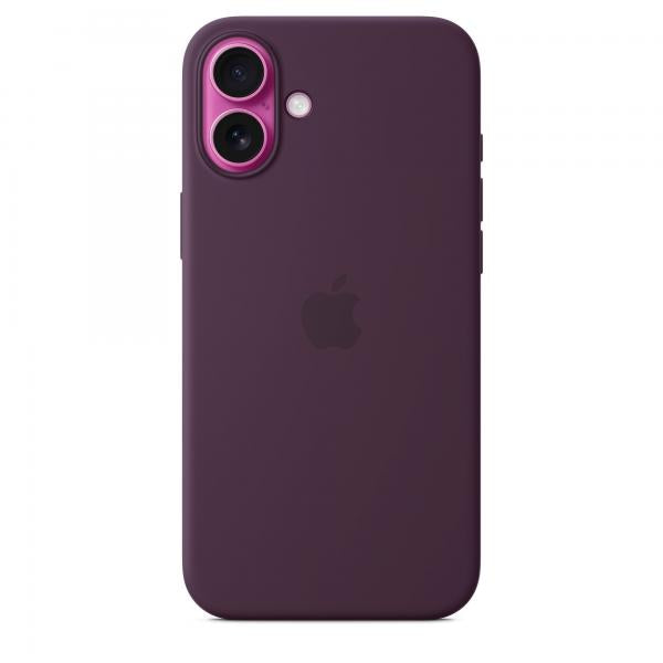 Custodia in Silicone per iPhone 16 Plus con MagSafe - Prugna
