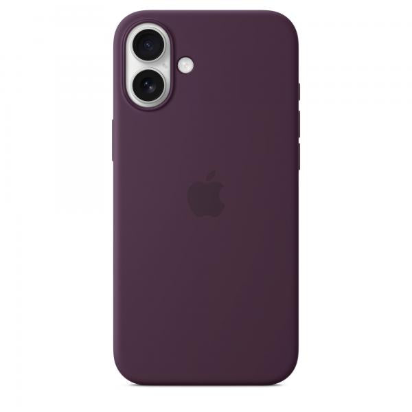 Custodia in Silicone per iPhone 16 Plus con MagSafe - Prugna