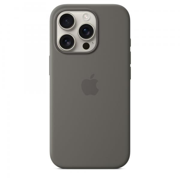 Custodia in Silicone per iPhone 16 Pro con MagSafe - Grigio Pietra