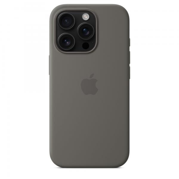 Custodia in Silicone per iPhone 16 Pro con MagSafe - Grigio Pietra