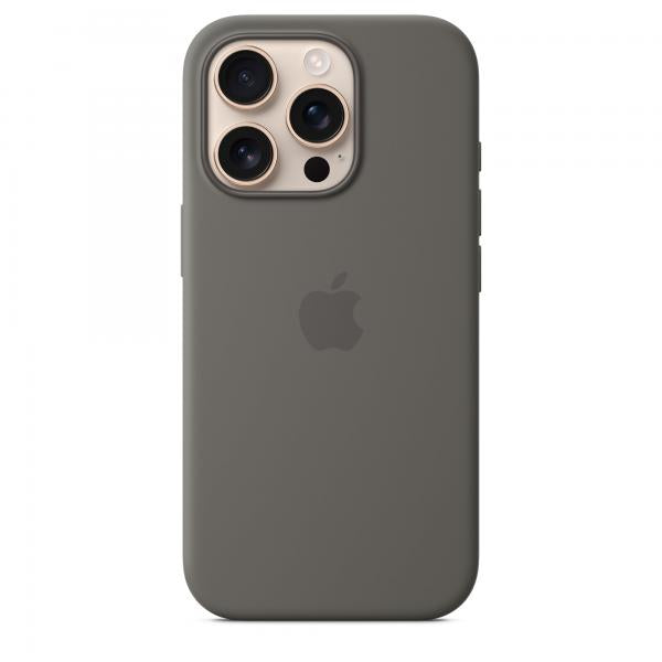 Custodia in Silicone per iPhone 16 Pro con MagSafe - Grigio Pietra