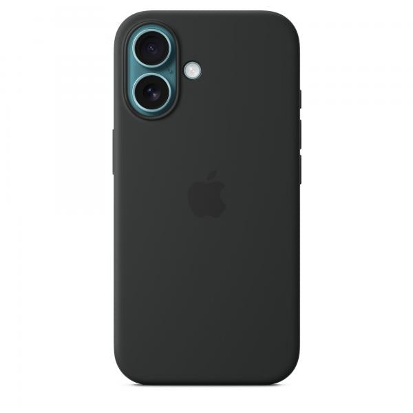 Custodia in Silicone per iPhone 16 con MagSafe - Nera
