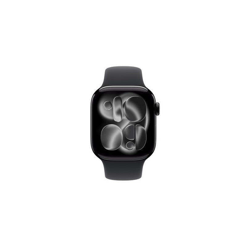 Apple Watch Series 11GPS42mmJet Black Aluminium Case with Black Sport Band - M/L