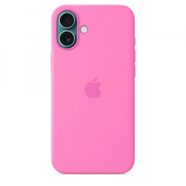 Custodia in Silicone per iPhone 16 Plus con MagSafe - Peonia