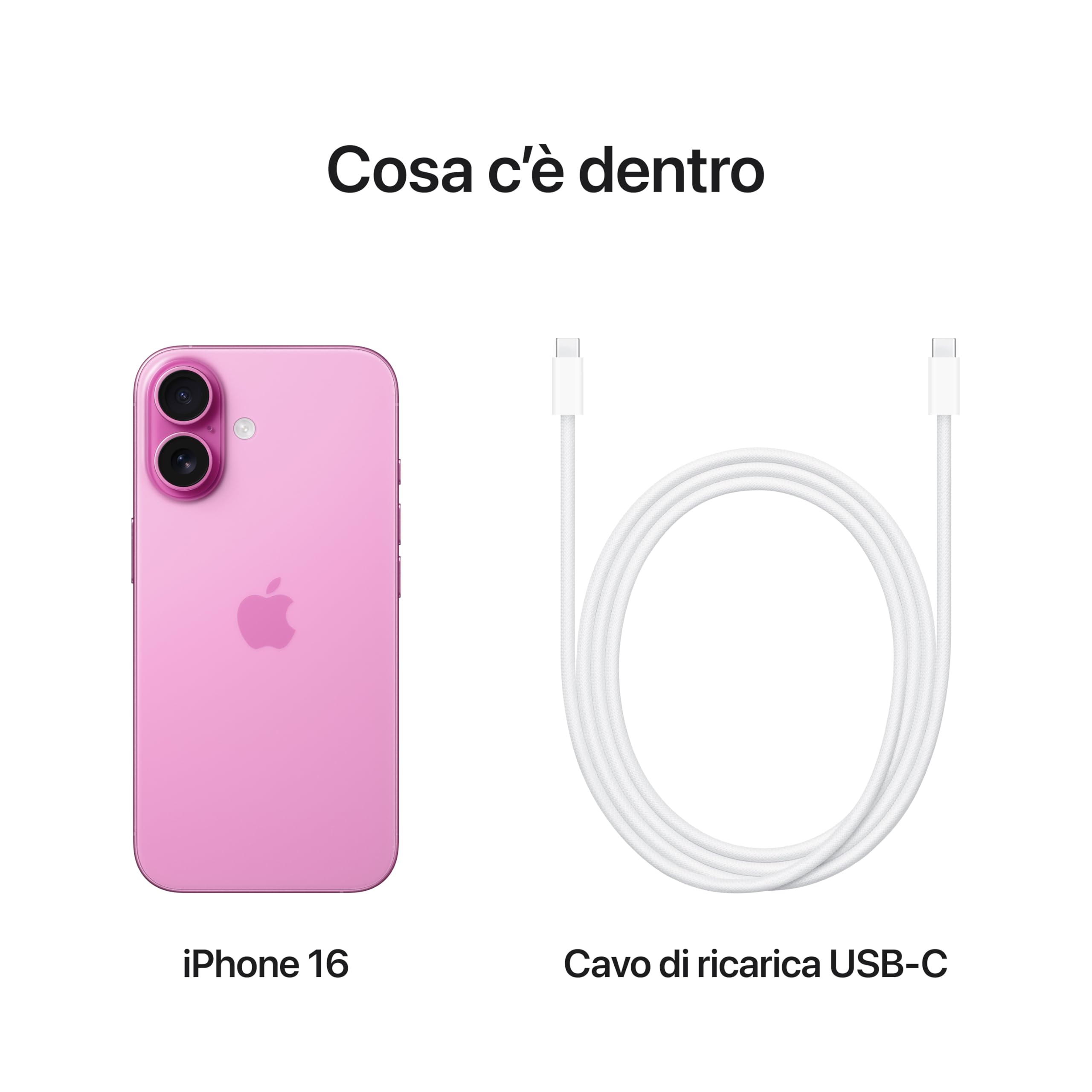 Apple iPhone 16 128 GB: Telefono 5G con Controllo fotocamera, chip A18 e tanta autonomia in più. Compatibile con AirPods; Rosa