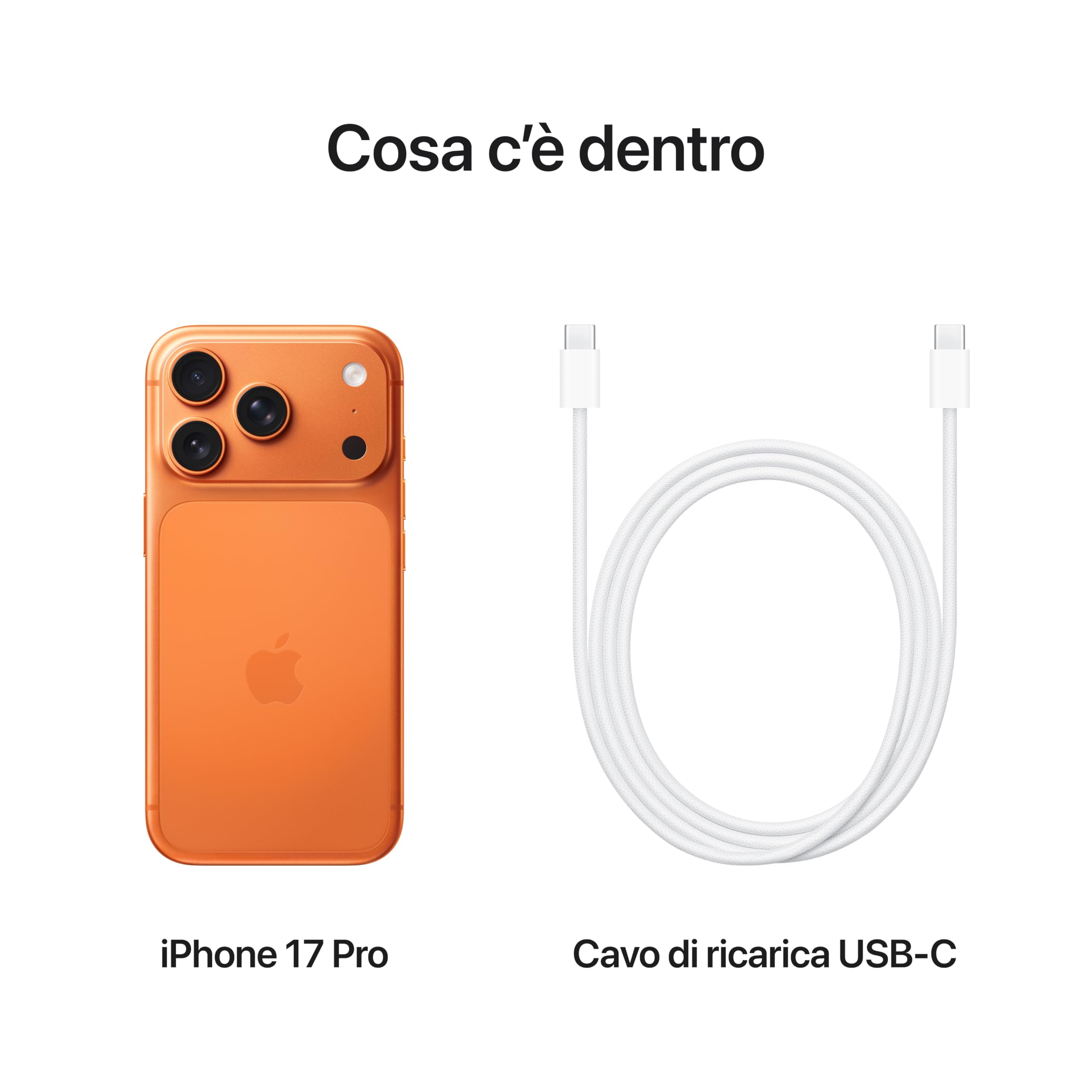 Apple iPhone 17 Pro 1TB:  Arancione cosmico