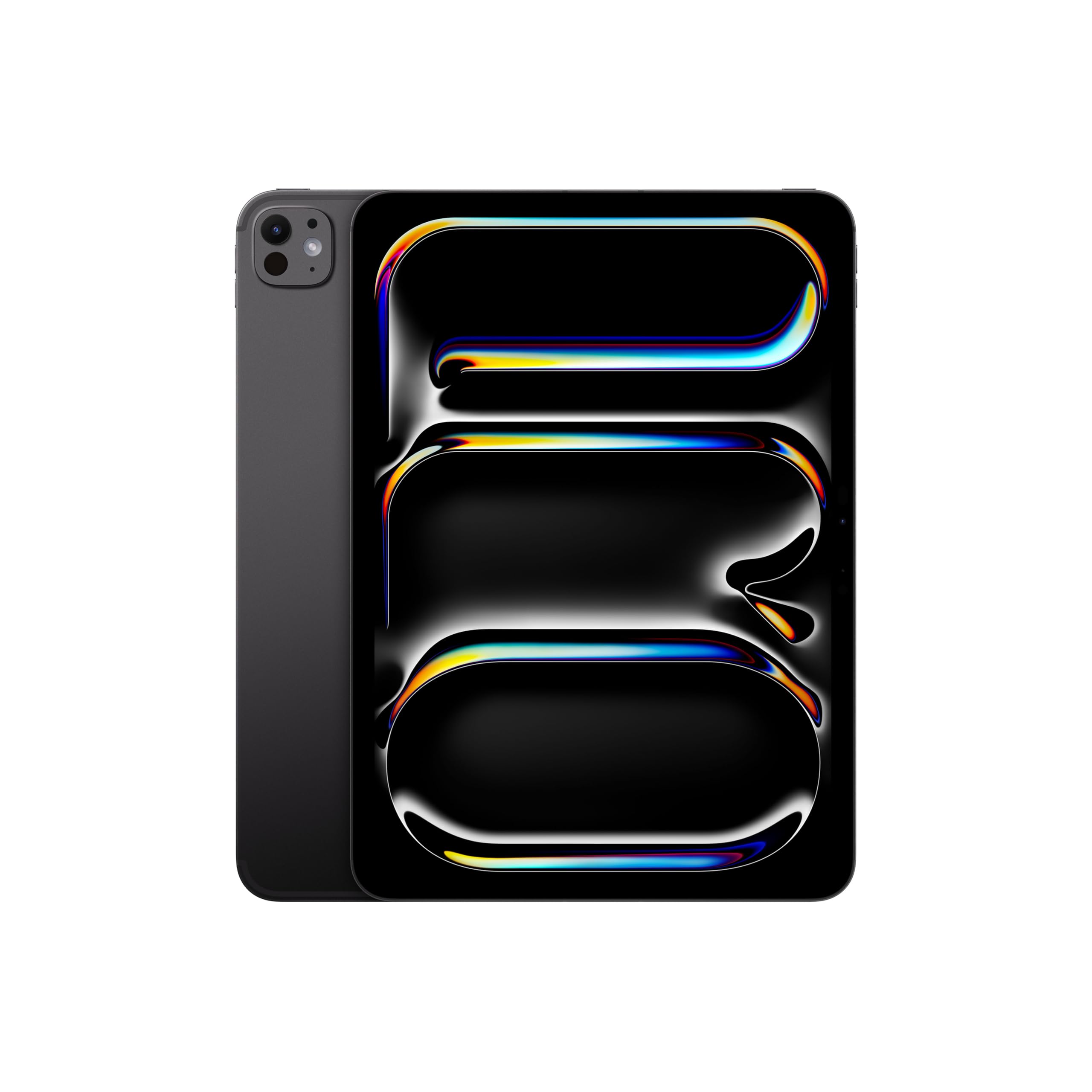 Apple iPad Pro 11'': Chip M4 Progettato per Apple Intelligence, display Ultra Retina XDR, 2TB, fotocamera da 12MP, Wi-Fi 6E + reti cellulari 5G, un giorno intero di batteria – Nero siderale