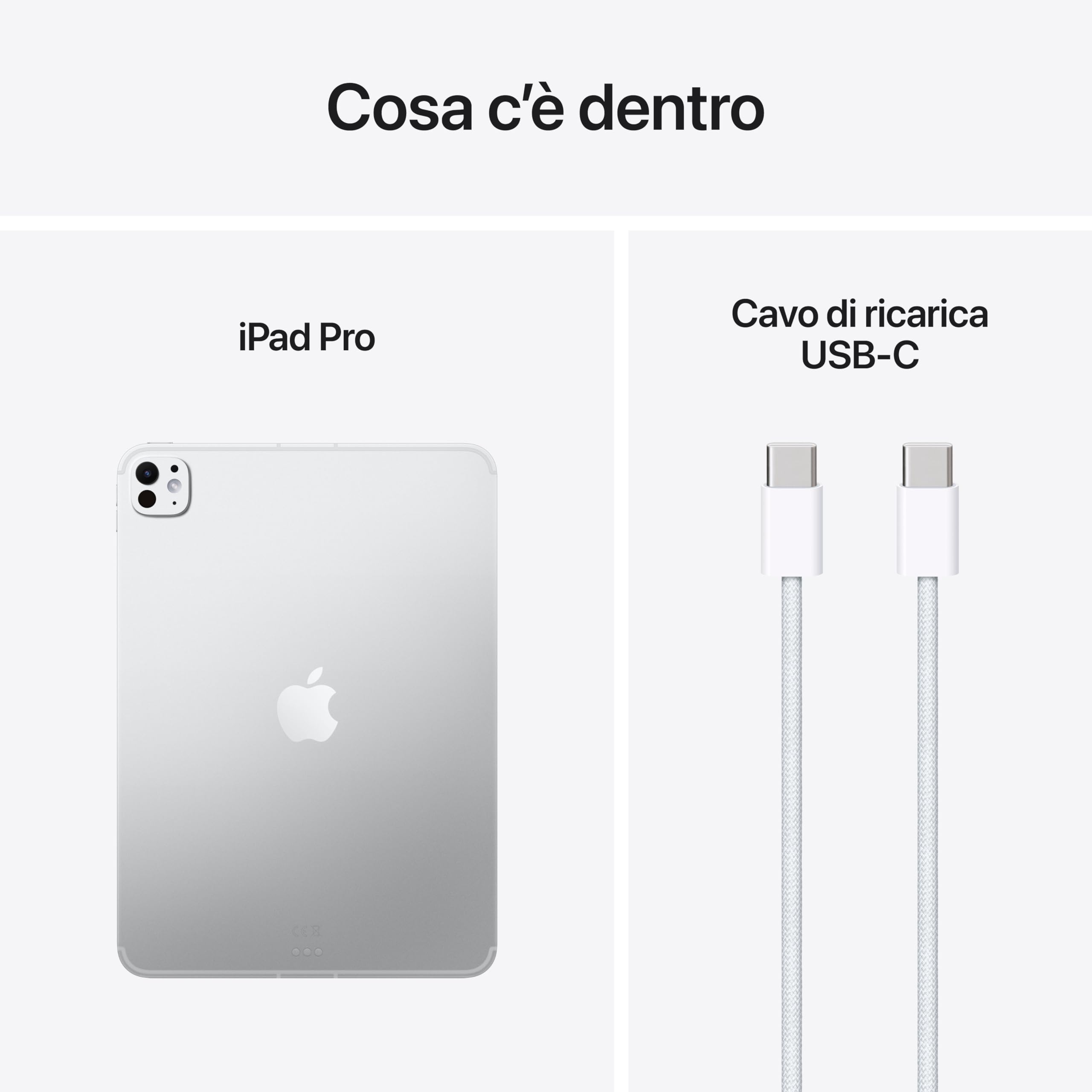 Apple iPad Pro 11'' (M5): Ultra Retina XDR, Vetro standard, 2 TB, Wi-Fi, fotocamere frontale e posteriore da 12MP, scanner LiDAR, un giorno di batteria – Nero siderale