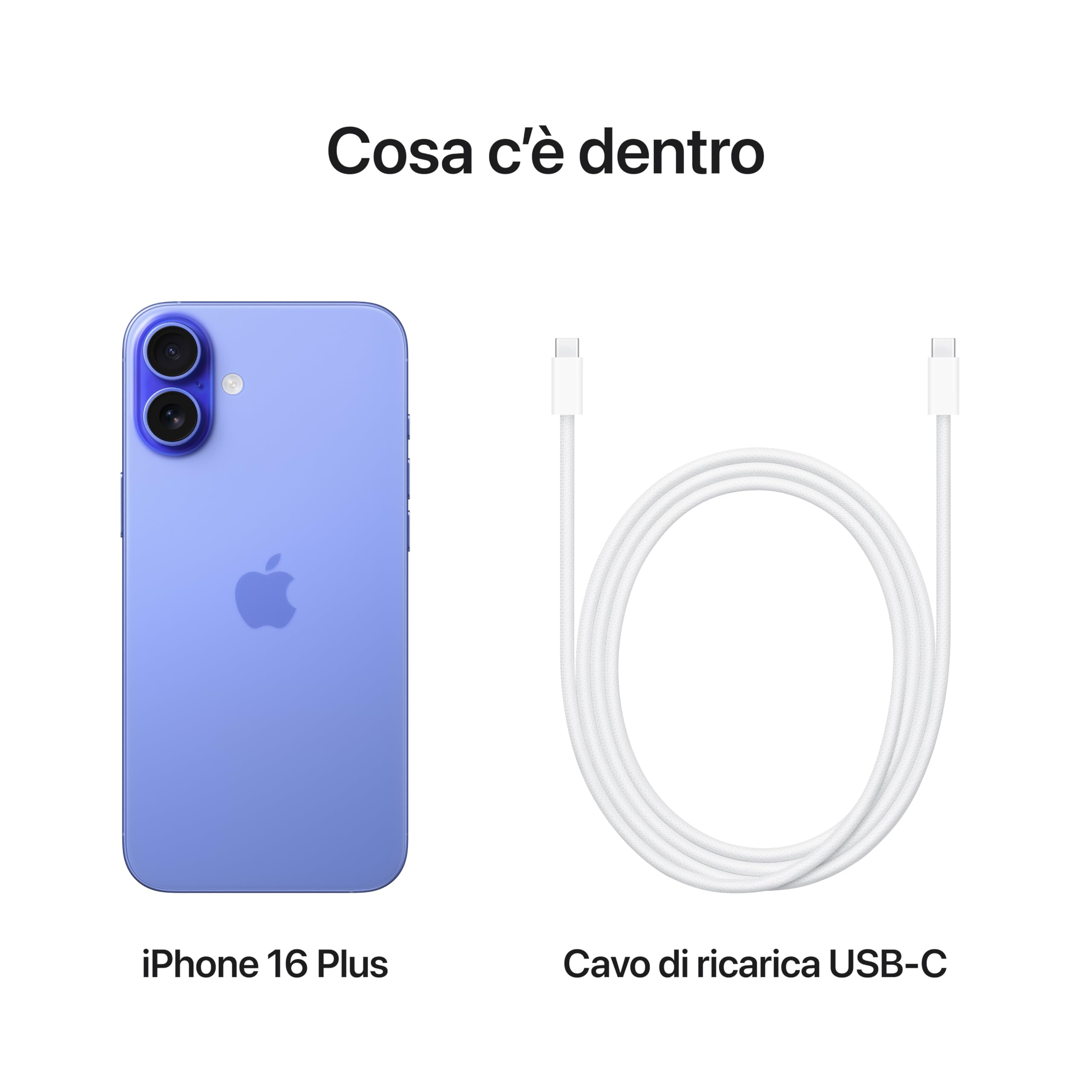 Apple iPhone 16 Plus 128 GB:  Blu oltremare