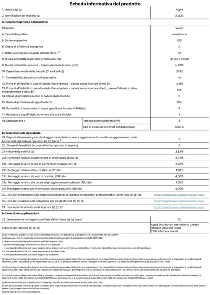 Apple iPhone 17 256 GB: Azzurro nebbia