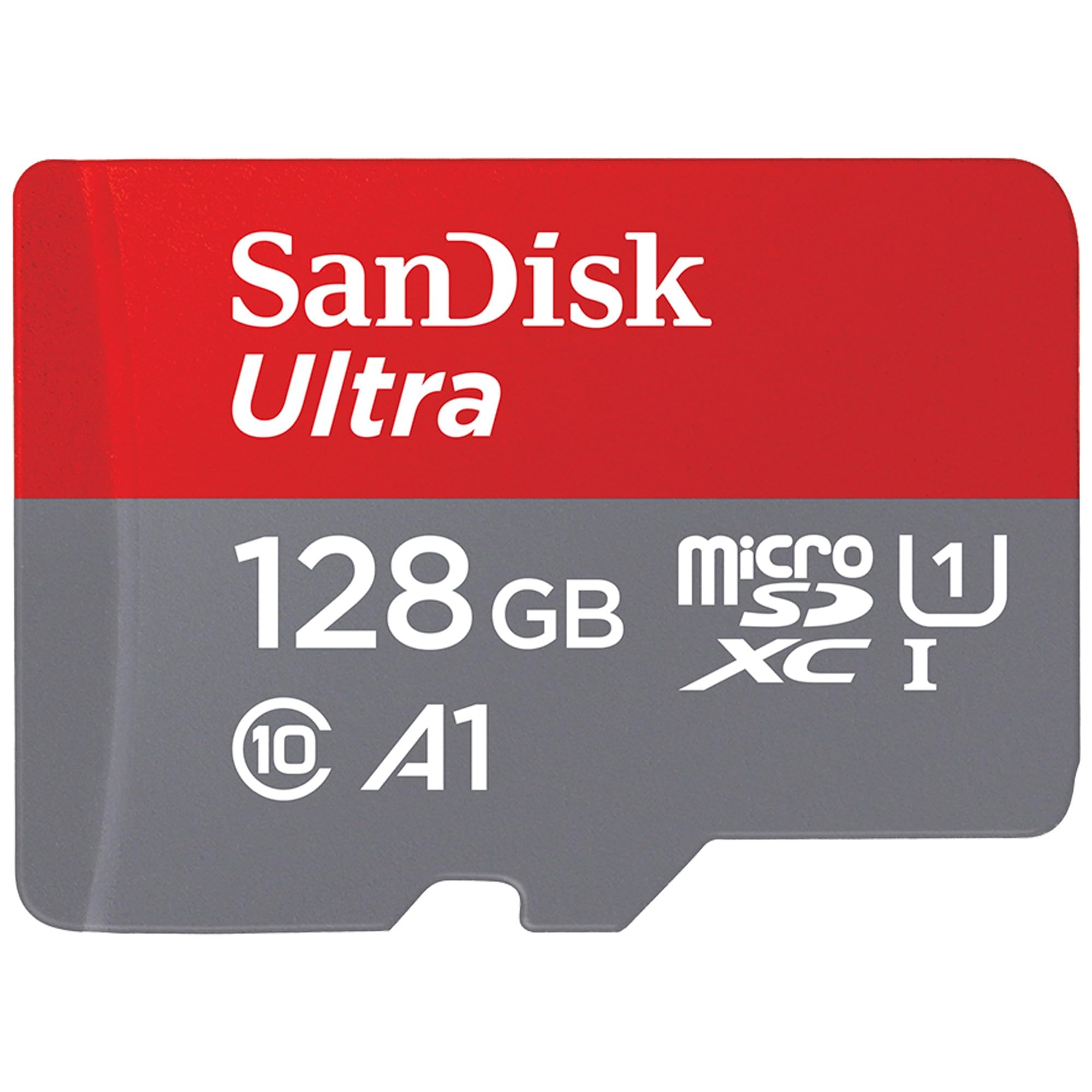 SanDisk 128GB Ultra scheda microSDXC + adattatore SD fino a 140 MB/s con prestazioni app A1 UHS-I Class 10 U1