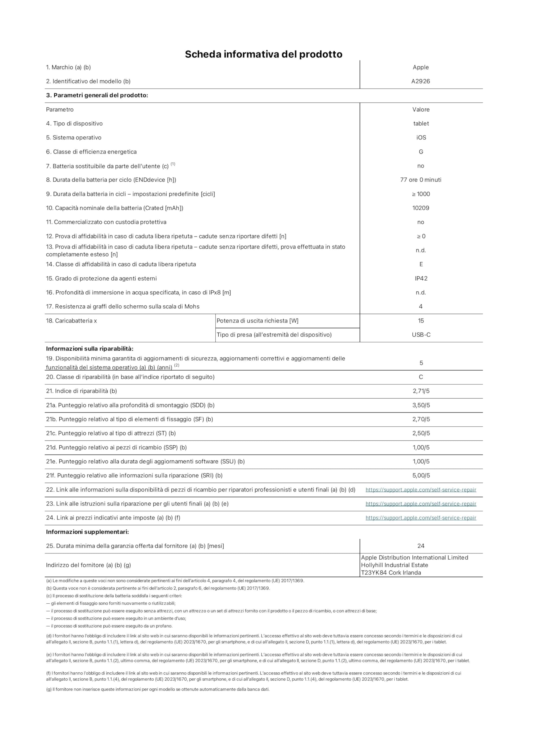 Apple iPad Pro 13'': Chip M4 Progettato per Apple Intelligence, display Ultra Retina XDR, 256GB, fotocamera da 12MP, Wi-Fi 6E + reti cellulari 5G, un giorno intero di batteria – Argento