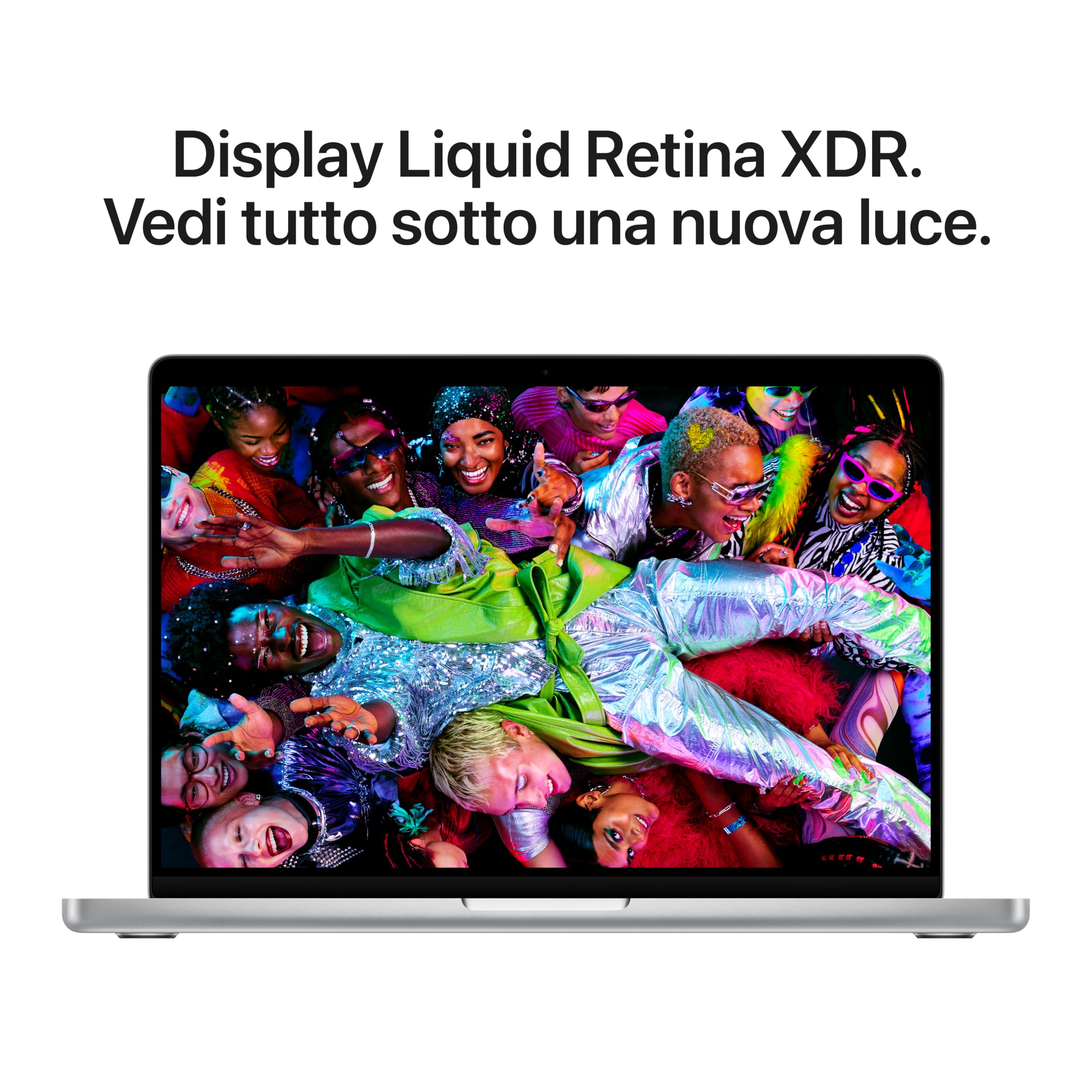 Apple 2025 MacBook Pro Laptop con chip M5, CPU 10 core, GPU 10 core: progettato per Apple Intelligence, display Liquid Retina XDR 14,2", memoria unificata [16GB], SSD [1TB]; Nero siderale