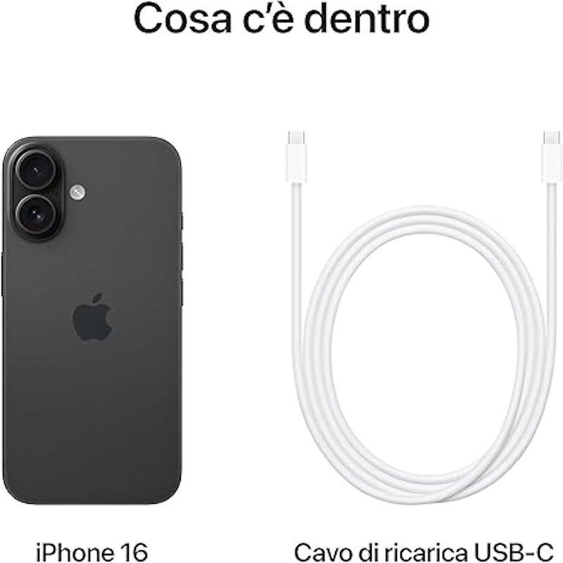 iPhone 16 128GB Nero - MYE73QLA